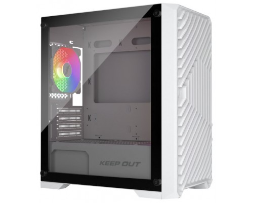 CAJA MICROATX XC-220 GLASS ARGB BLANCO KEEPOUT